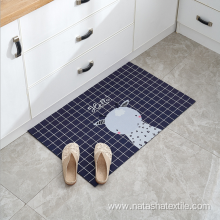 Cartoon printed kitchen mats absorbent non-slip mats